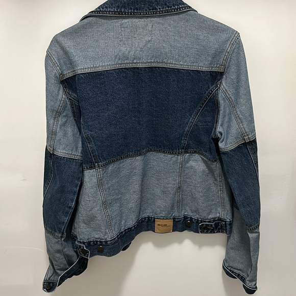 Stripe Denim Jean Jacket - Picture 2 of 3